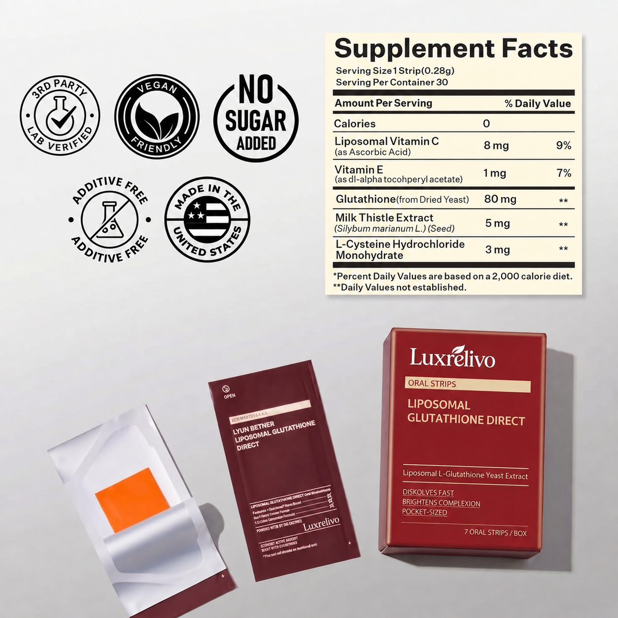 Liposomal Glutathione Direct - 30 Strips